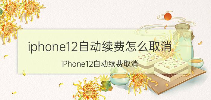 iphone12自动续费怎么取消 iPhone12自动续费取消